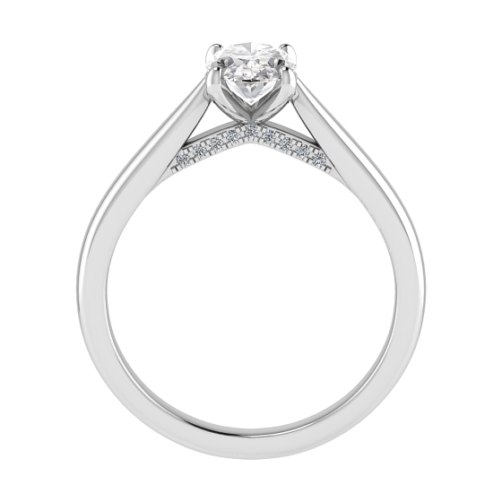 Oval Diamond Engagement Ring