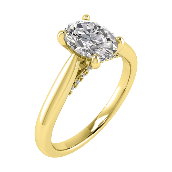 Oval Diamond Engagement Ring