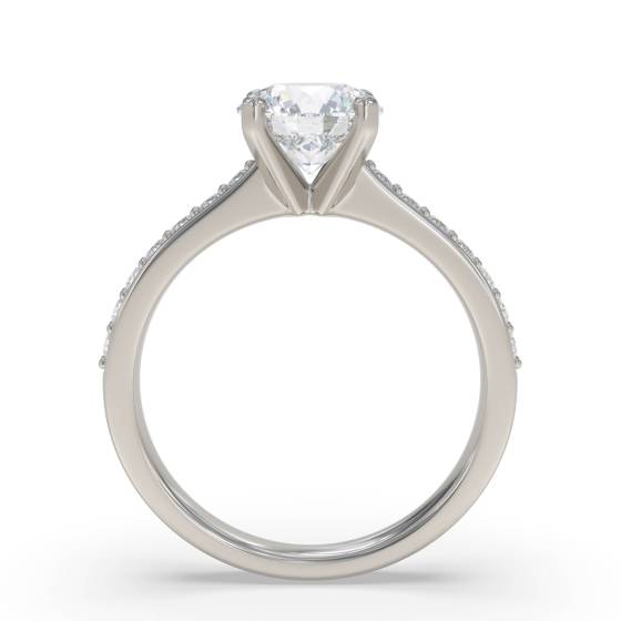 Shoulder Set Diamond Engagement Ring