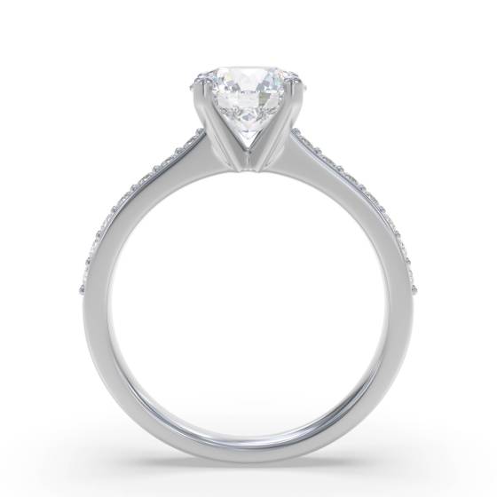 Shoulder Set Diamond Engagement Ring