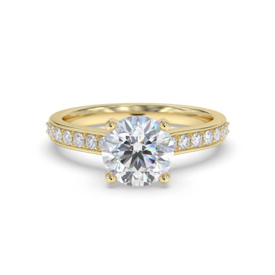 Shoulder Set Diamond Engagement Ring
