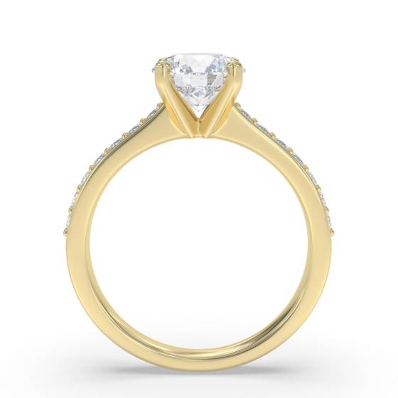 Shoulder Set Diamond Engagement Ring