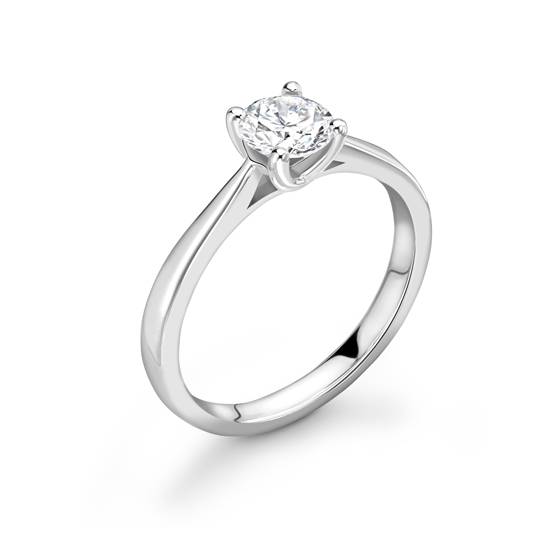 1.50ct SI2/G Round Natural Diamond Solitaire Ring