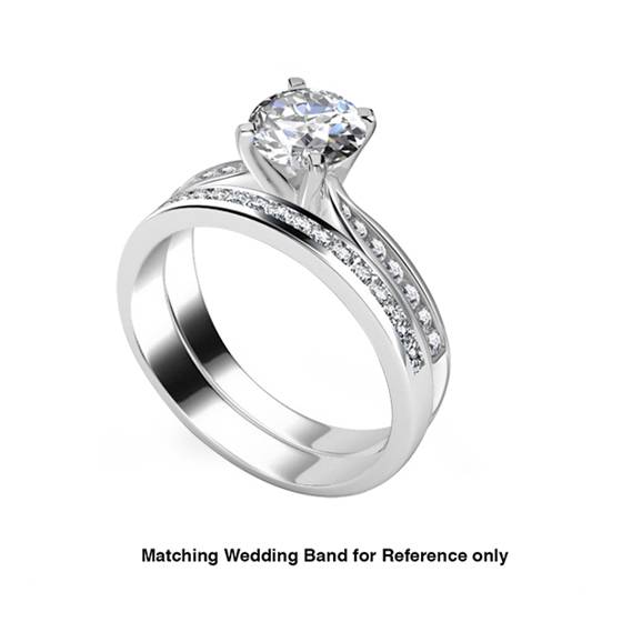 Shoulder Set Diamond Engagement Ring
