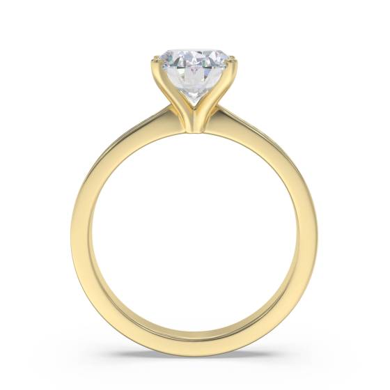 Oval Diamond Shoulder Set Ring