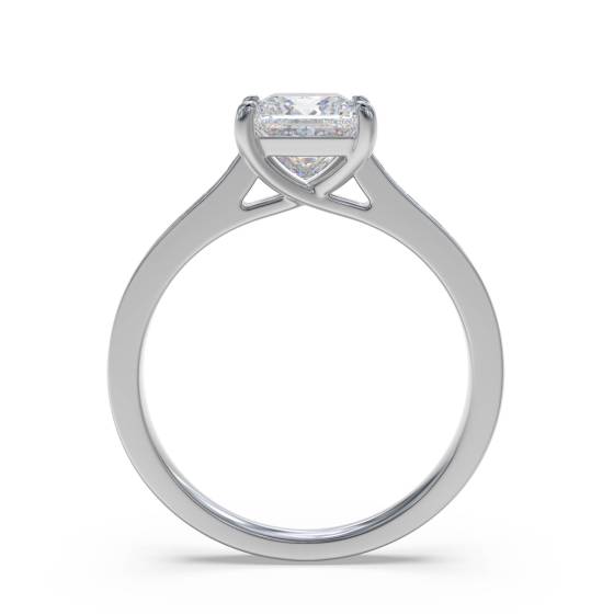 Princess Diamond Shoulder Set Ring