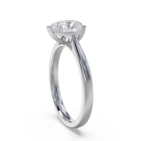 Modern Pear Diamond Engagement Ring
