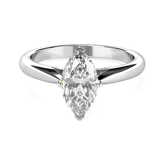Classic Marquise Diamond Engagement Ring
