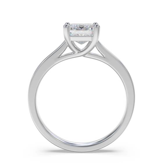 Modern Emerald Diamond Engagement Ring