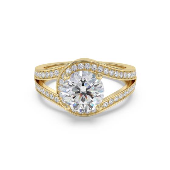 Round Diamond Designer Ring