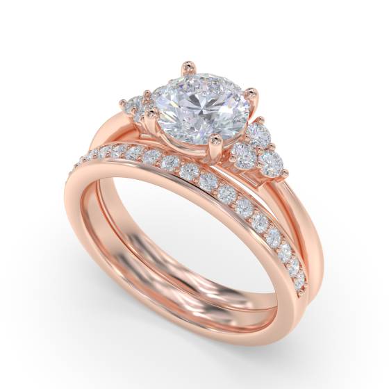 Modern Round Diamond Designer Ring
