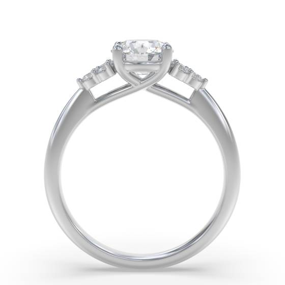 Modern Round Diamond Designer Ring