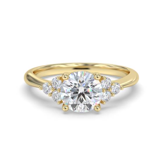 Modern Round Diamond Designer Ring