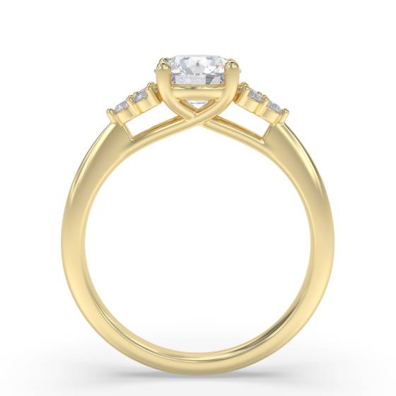 Modern Round Diamond Designer Ring