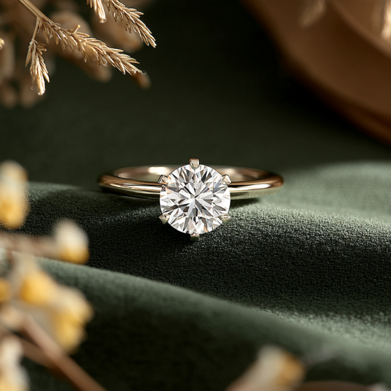 Round Diamond Solitaire Ring