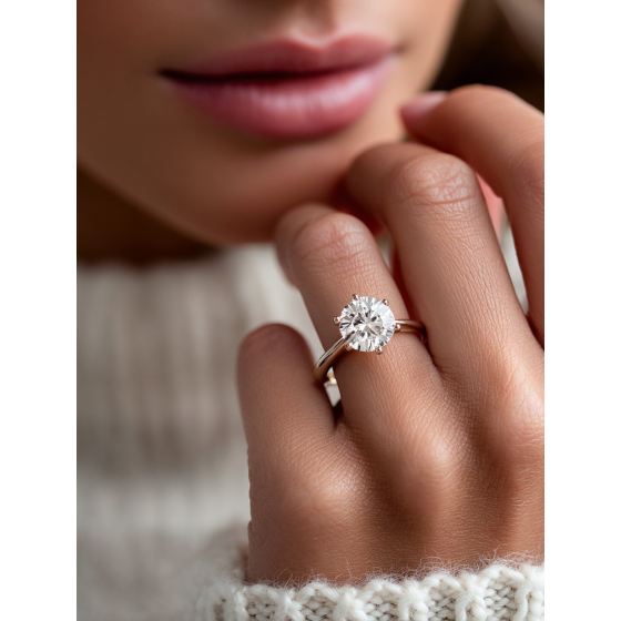 Round Diamond Solitaire Ring