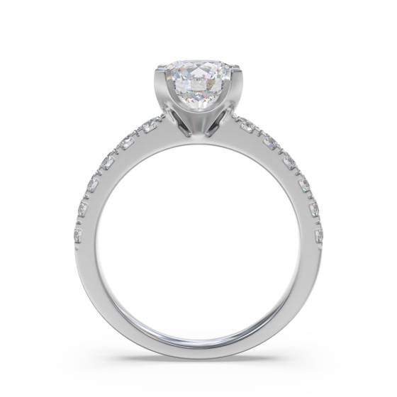 Shoulder Set Diamond Engagement Ring
