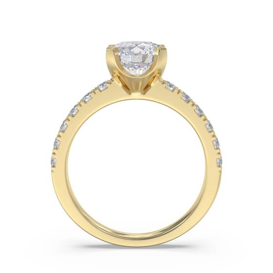 Shoulder Set Diamond Engagement Ring
