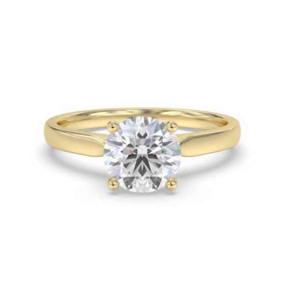 GIA Certified 1.31ct SI1/E Round Diamond Solitaire Ring