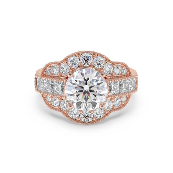 Modern Round Diamond Designer Ring