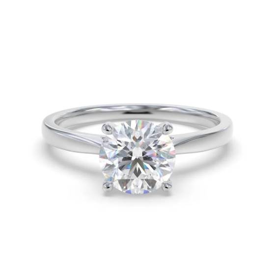 0.25ct SI1/G Round Cut Natural Diamond Solitaire Ring