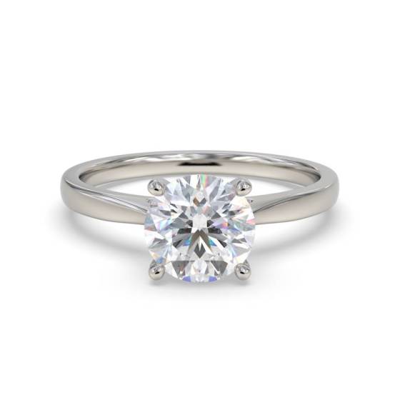 GIA Certified 0.90ct VVS1/E Round Diamond Engagement Ring