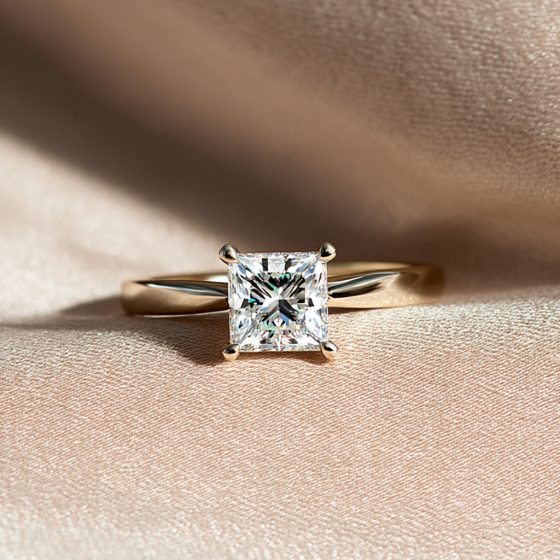 Princess Diamond Engagement Ring