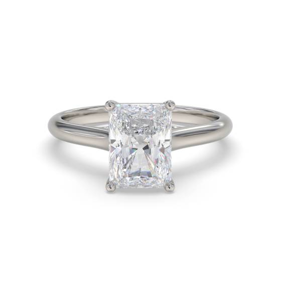 Elegant Radiant Diamond Engagement Ring