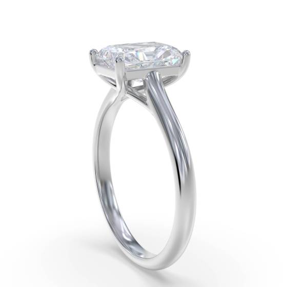 Elegant Radiant Diamond Engagement Ring