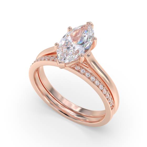 Marquise Diamond Engagement Ring