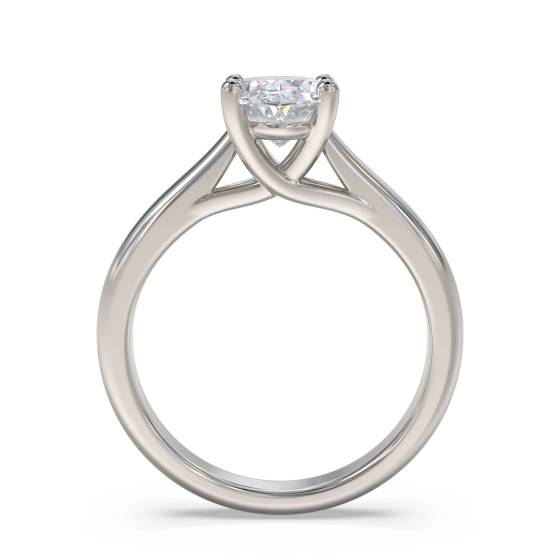 Modern Oval Diamond Engagement Ring