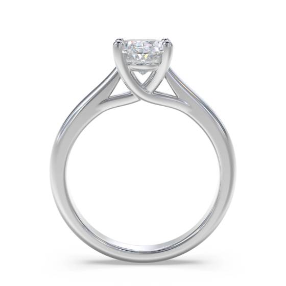 Modern Oval Diamond Engagement Ring