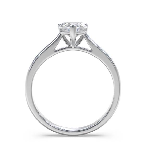 Classic Heart Diamond Engagement Ring