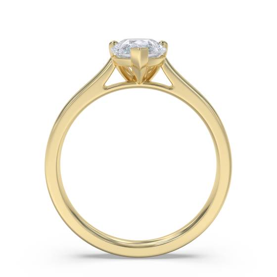 1.05ct SI2/G Classic Pear Natural Diamond Engagement Ring