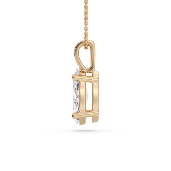 Marquise Diamond Solitaire Pendant