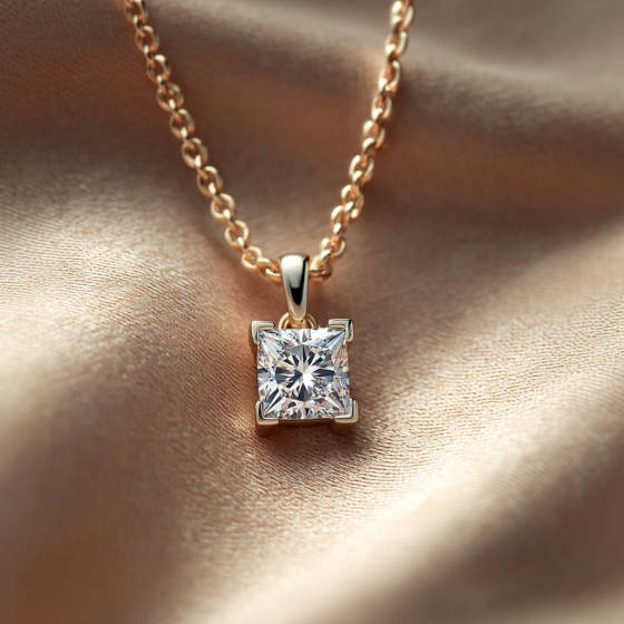 Princess Diamond Pendant