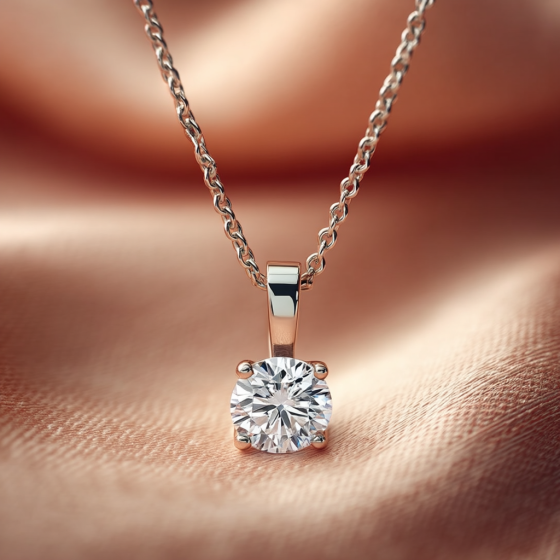 Round Diamond Pendant