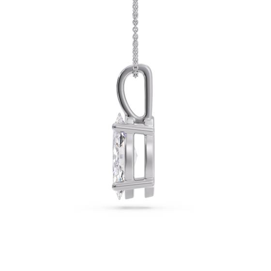 Marquise Diamond Solitaire Pendant