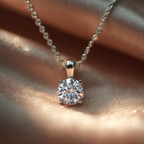 Round Diamond Pendant