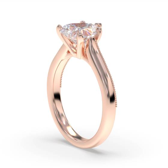 Heart Diamond Engagement Ring