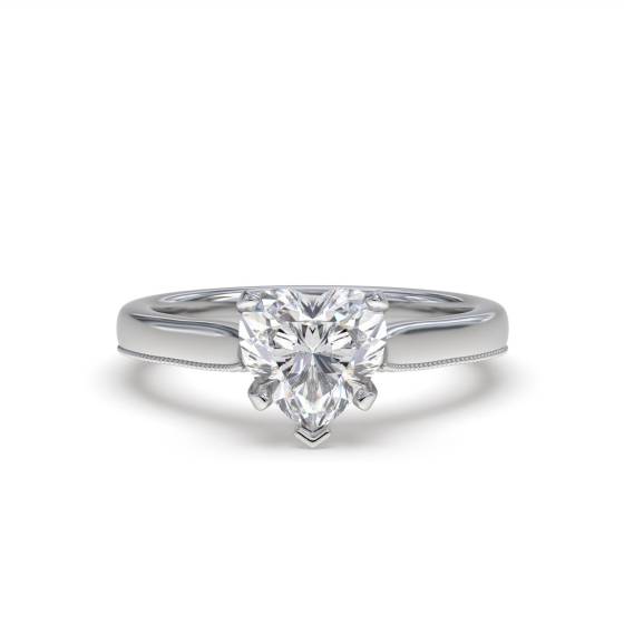 Heart Diamond Engagement Ring