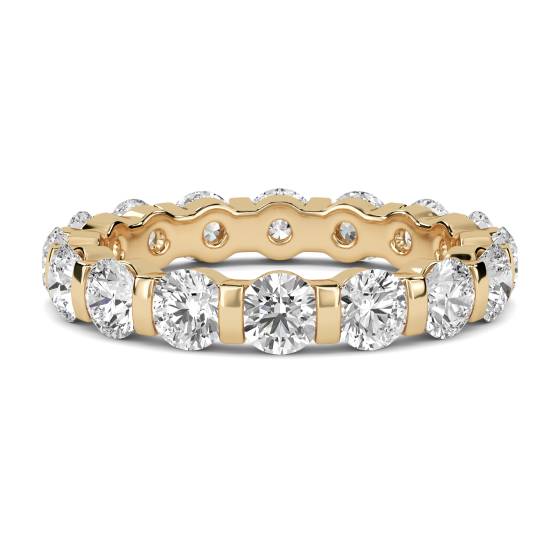 1.50ct SI/E-F Round cut Natural Diamonds Full Set Eternity Ring