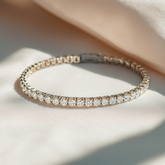 Classic Round Diamond Tennis Bracelet