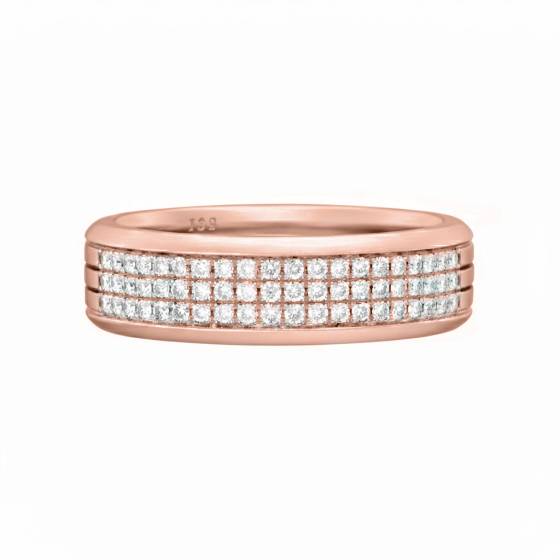 1/2 Set 5.5mm Gents Diamond Wedding Ring