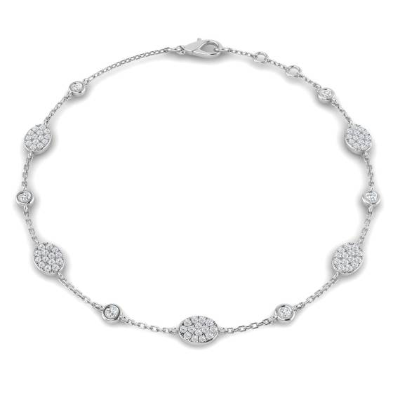 Round Cut Diamond Set Bracelet