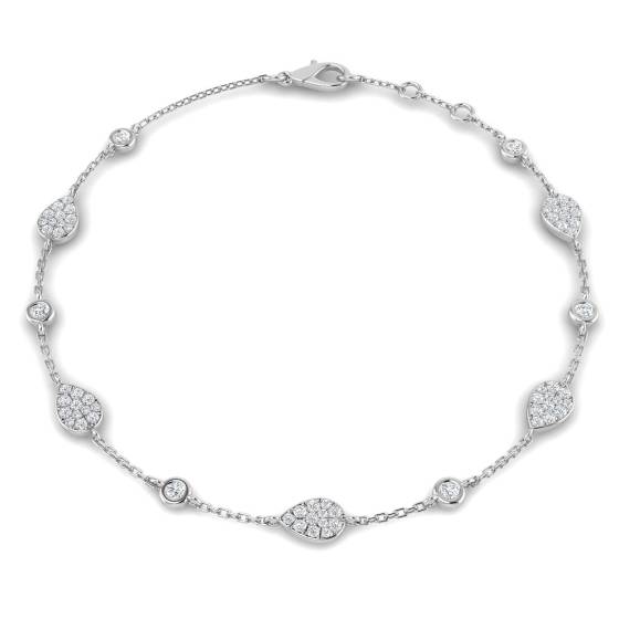 Round Cut Diamond Set Bracelet