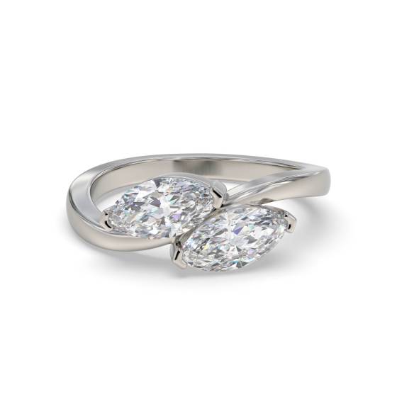 Marquise Two Stone Diamond Ring