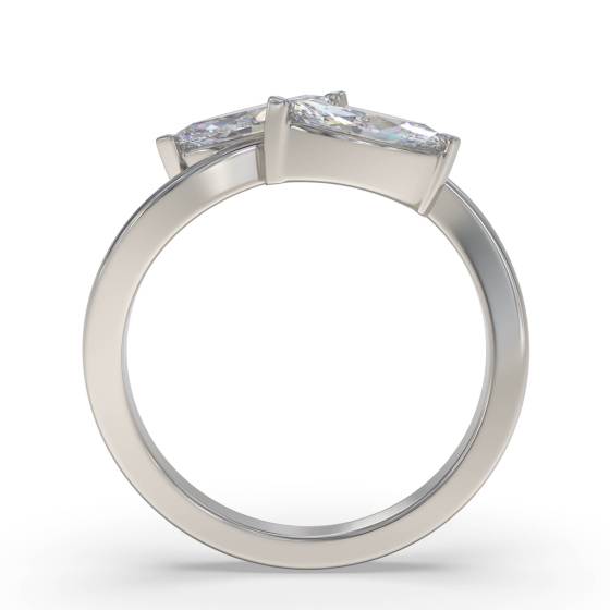 Marquise Two Stone Diamond Ring