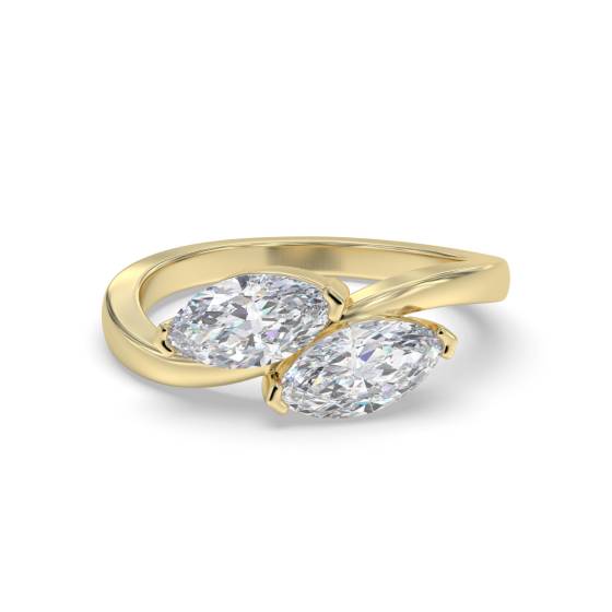 Marquise Two Stone Diamond Ring
