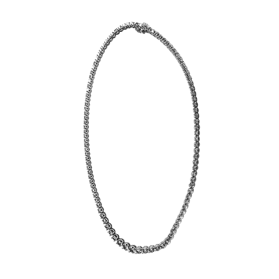 1.26ct VS/E-F Round Natural Diamond Single Row Tennis Necklace